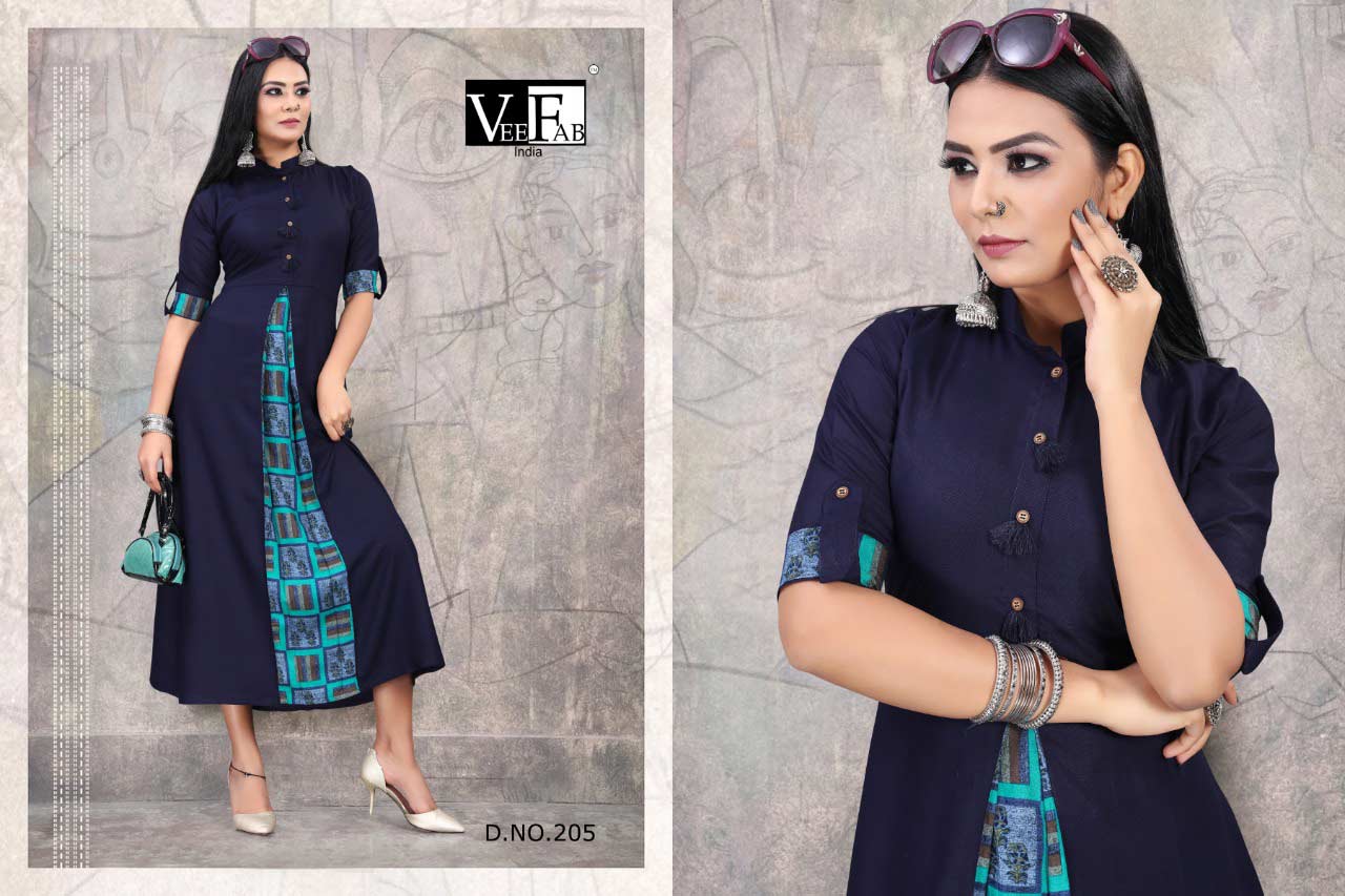 Vee Fab Crackles Vol-2 Rayon Dyed Wholesale Kurti Vee Fab Crackles Vol-2 Rayon Dyed Wholesale Kurti